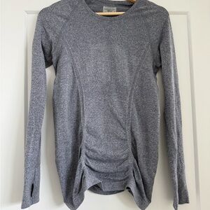 Athleta Heather Gray Long Sleeve Shirt